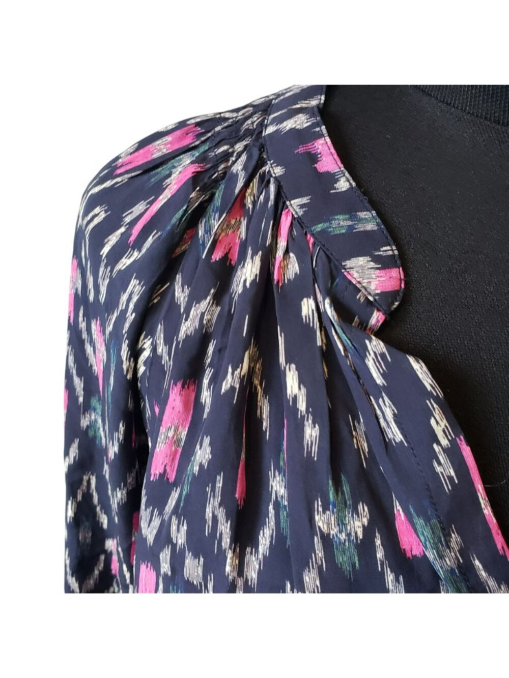 Isabel Marant Etoile $625 Long Sleeve Boho Print Midi Dress Romantic - Picture 5 of 14